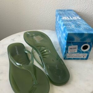 Jeffrey Campbell Khaki Flip Flops